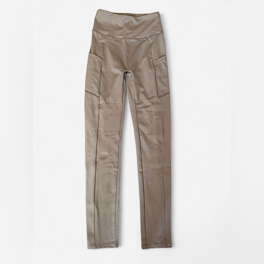 High-Waisted green khaki Leggings